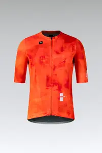 Gobik Stark Fietsshirt Korte Mouwen Oranje Heren