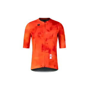 Gobik Stark Fietsshirt Korte Mouwen Oranje Heren