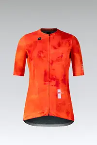 Gobik Stark Fietsshirt Korte Mouwen Oranje Dames