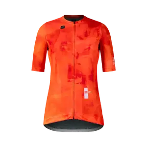 Gobik Stark Fietsshirt Korte Mouwen Oranje Dames