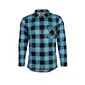 Gobik Plaid Fietsshirt Lange Mouwen LTD Blauw