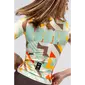 Gobik Attitude 2.0 Fietsshirt Korte Mouwen Dames Beige/Multi