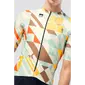 Gobik Magnitude Fietsshirt Korte Mouwen Heren Beige/Multi