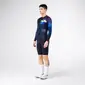 Gobik Vanquish Fietsshirt Lange Mouwen Donkerblauw/Groen