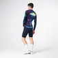 Gobik Vanquish Fietsshirt Lange Mouwen Donkerblauw/Groen