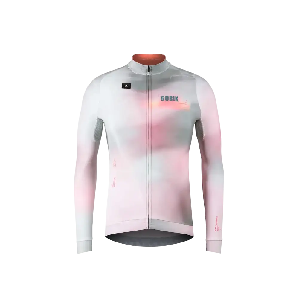 GOBIK Hyder Fietsshirt Lange Mouwen Roze/Groen Heren