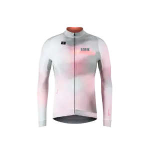 Gobik Hyder Fietsshirt Lange Mouwen Roze/Groen Heren