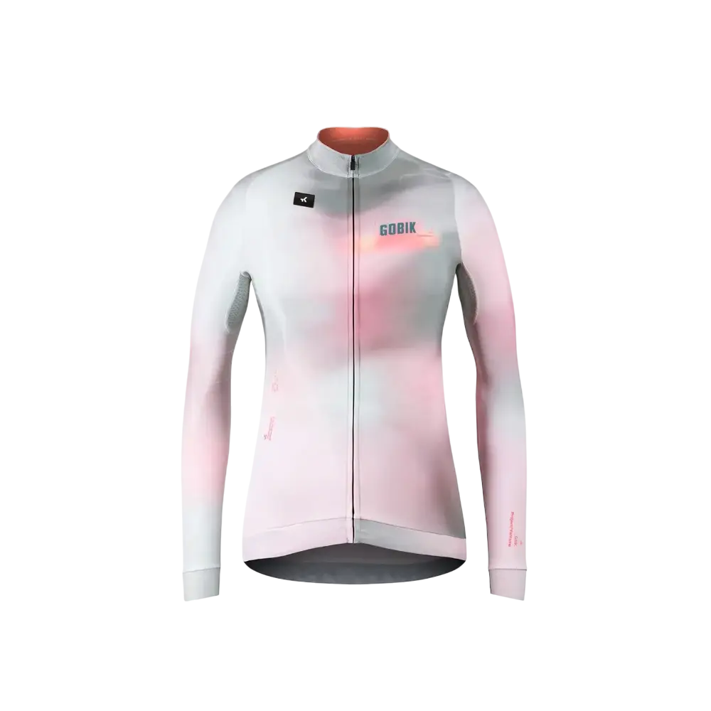 GOBIK Hyder Fietsshirt Lange Mouwen Roze/Groen Dames