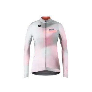 Gobik Hyder Fietsshirt Lange Mouwen Roze/Groen Dames
