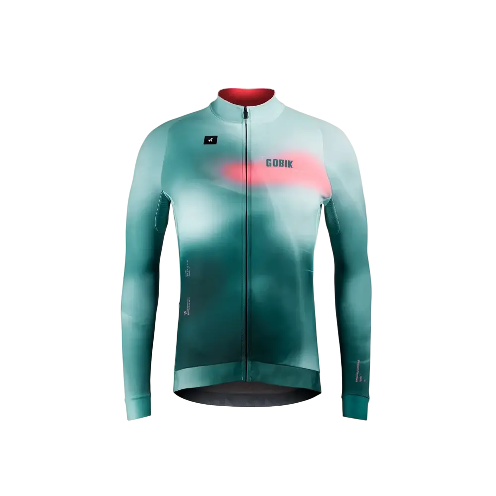 GOBIK Hyder Fietsshirt Lange Mouwen Groen/Roze Heren