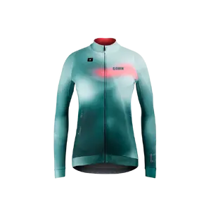 GOBIK Hyder Fietsshirt Lange Mouwen Groen/Roze Dames
