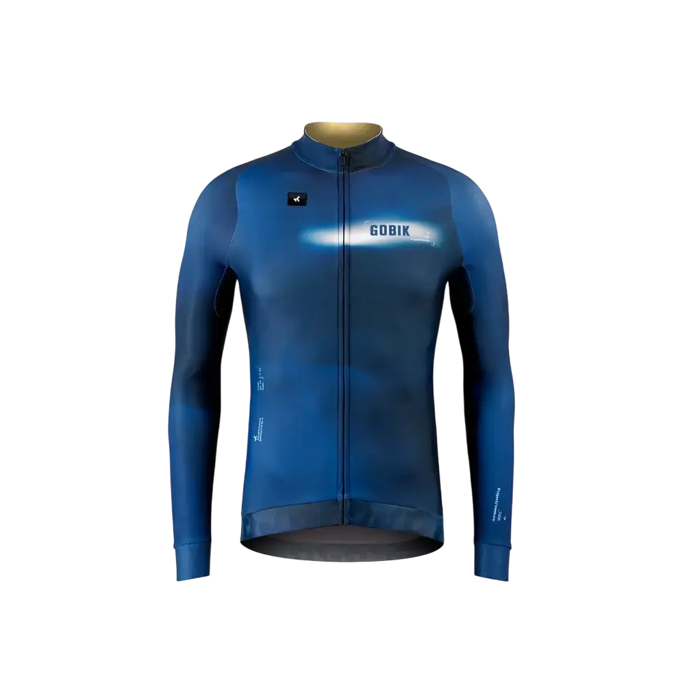 GOBIK Hyder Fietsshirt Lange Mouwen Blauw Heren
