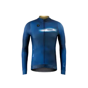 GOBIK Hyder Fietsshirt Lange Mouwen Blauw Heren