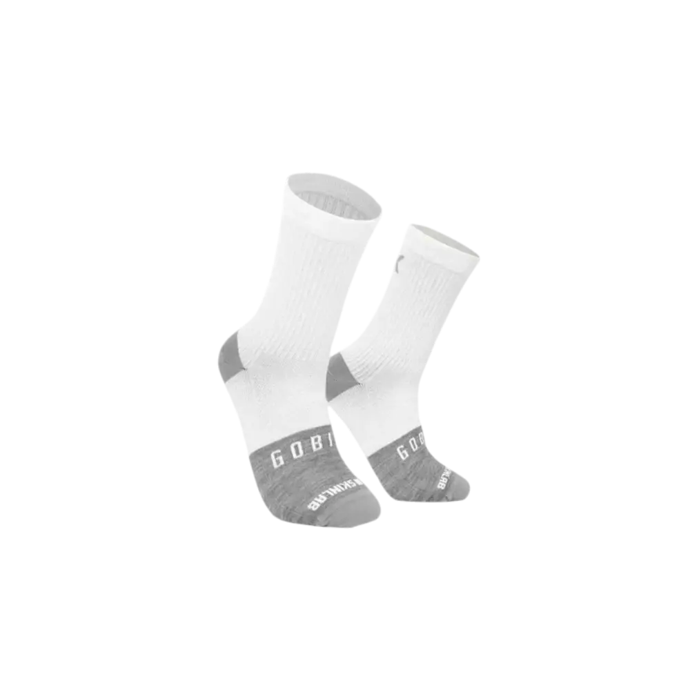 GOBIK Merino Winter Fietssokken Wit/Grijs
