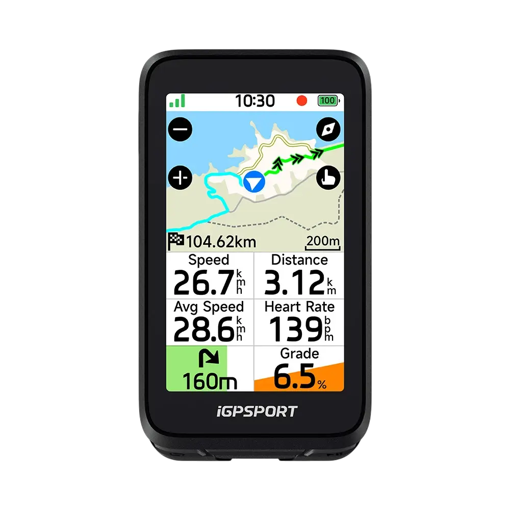 IGPSPORT BiNavi Air GPS Fietscomputer Zwart