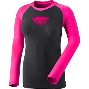 Dynafit Speed Dryarn Thermoshirt Lange Mouwen Roze/Zwart Dames