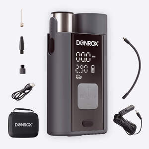 Donrox Ride A924 Compressor Bandenpomp Zwart
