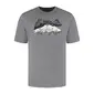 Woolpan Endless Merino T-Shirt Mountains Light Grey