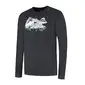 Woolpan Endless Merino Long Sleeve T-Shirt Lightweight Mountains Anthracite