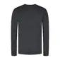Woolpan Endless Merino Long Sleeve T-Shirt Lightweight Mountains Anthracite