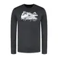 Woolpan Endless Merino Long Sleeve T-Shirt Lightweight Mountains Anthracite