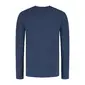 Woolpan Endless Merino Long Sleeve T-Shirt Lightweight Mountains Dark Blue