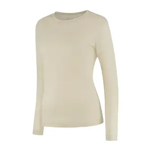 Woolpan Endless Merino 150 Long Sleeve T-Shirt Women Beige