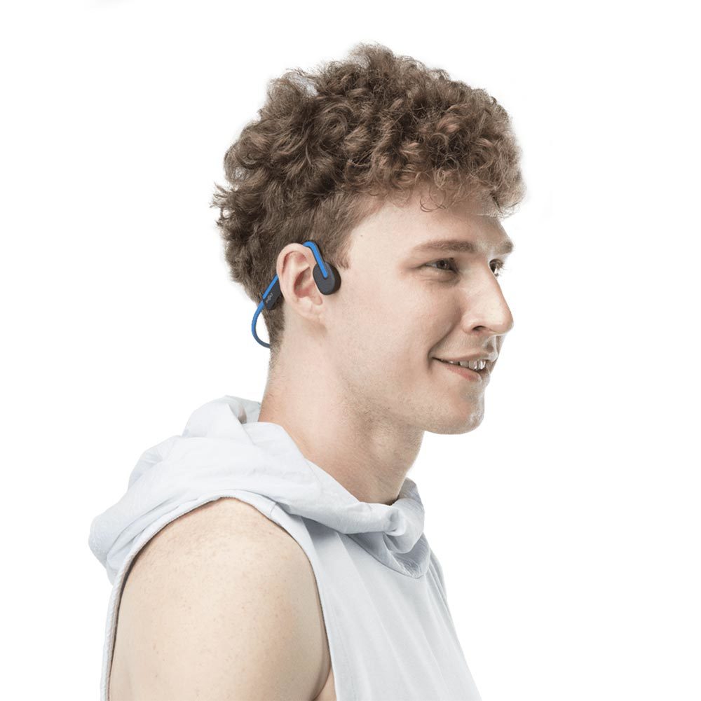 Shokz OpenMove Draadloze Open-ear Bone Conduction Koptelefoon Blauw
