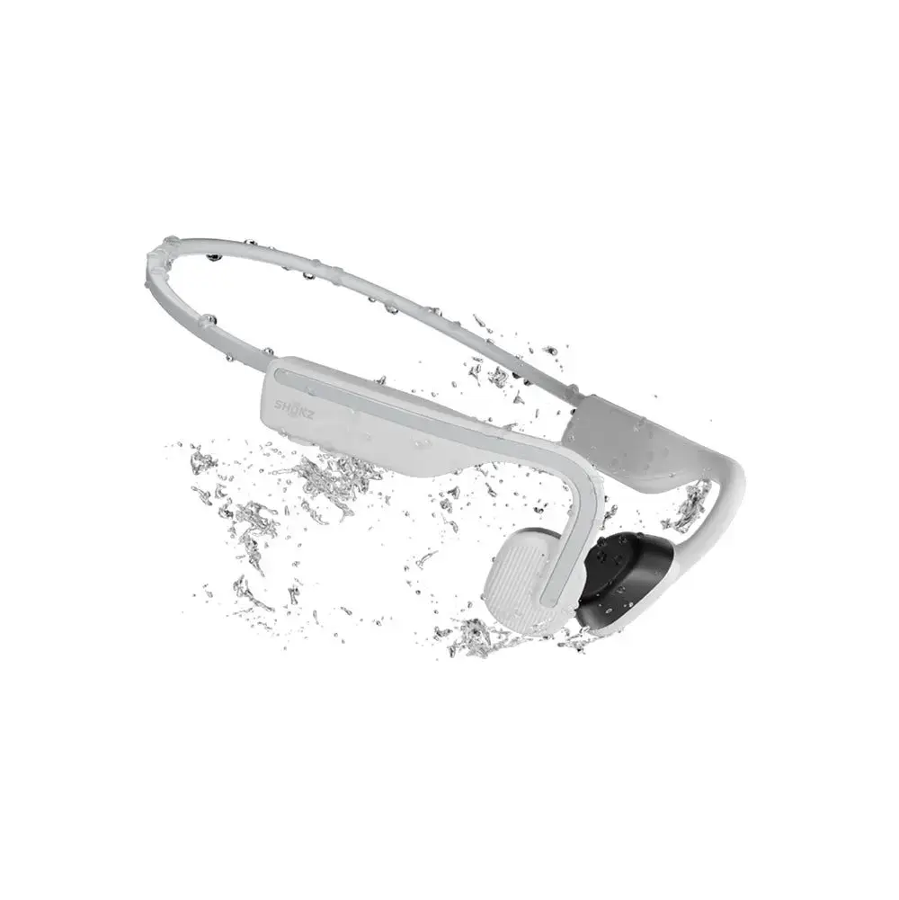 Shokz OpenMove Draadloze Open-ear Bone Conduction Koptelefoon Wit
