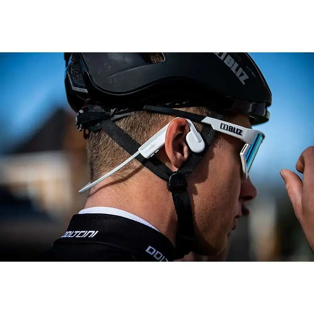 Shokz OpenMove Draadloze Open-ear Bone Conduction Koptelefoon Wit