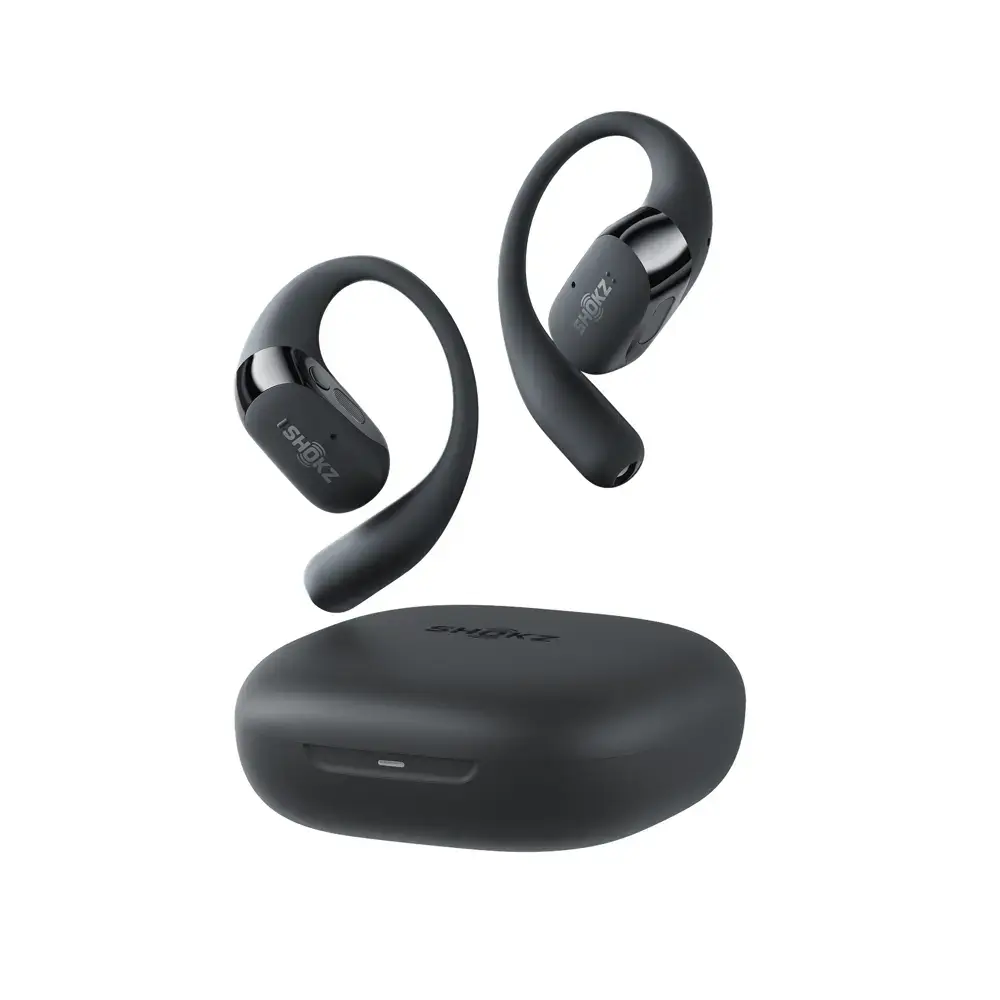 Shokz OpenFit2 Draadloze Open-ear Koptelefoon Zwart