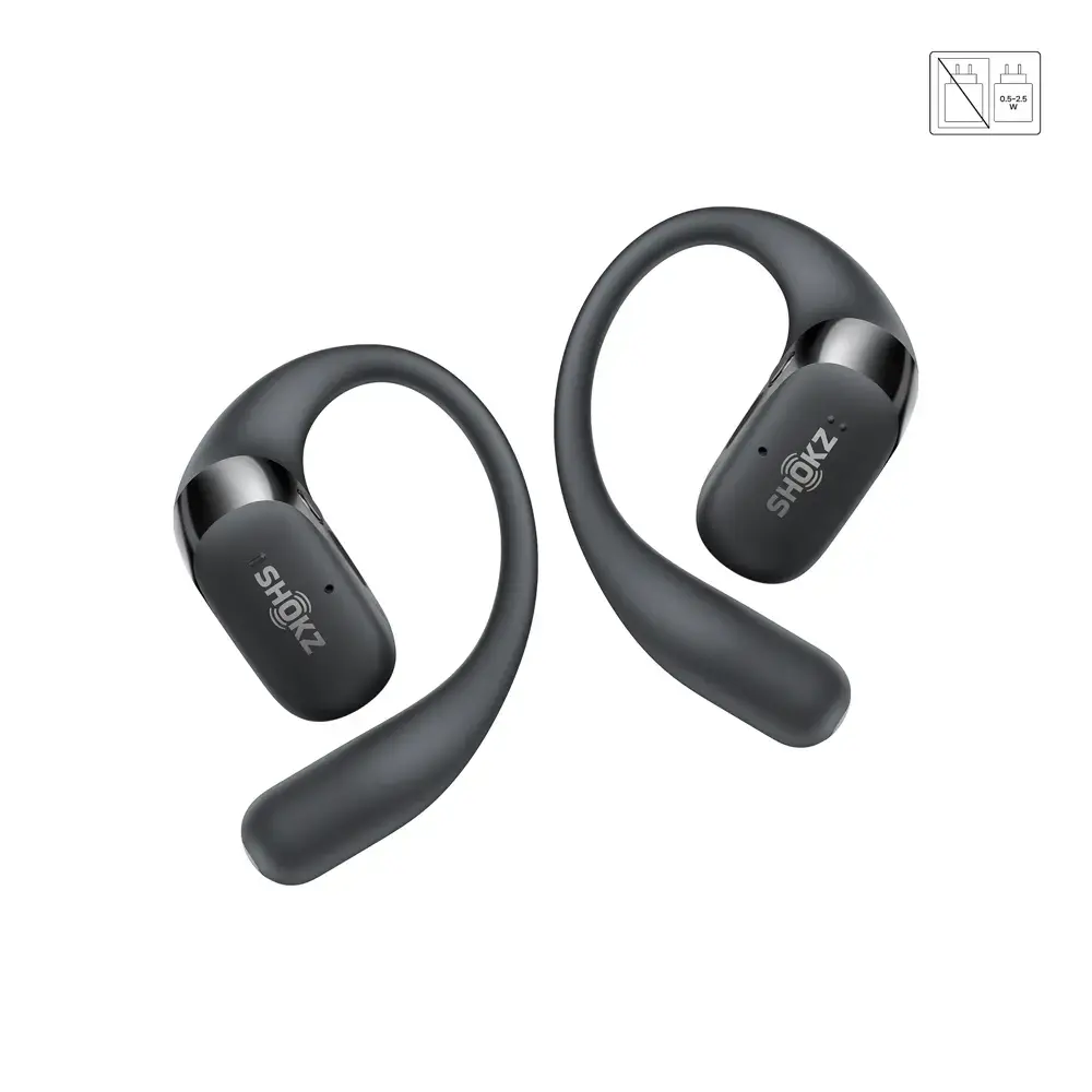 Shokz OpenFit 2+ (plus) Draadloze Open-ear Koptelefoon Zwart