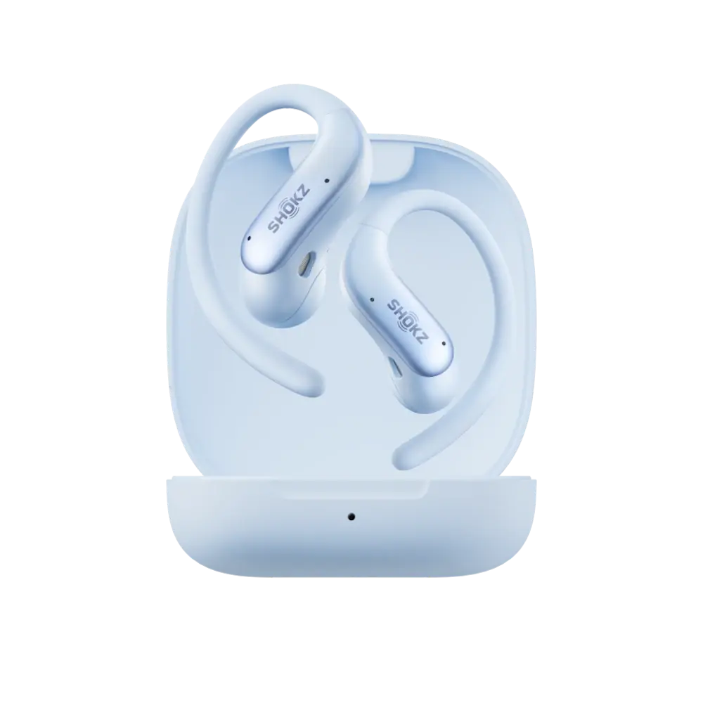 SHOKZ OpenFit Air 2 Draadloze Open-ear Koptelefoon Ice Blue