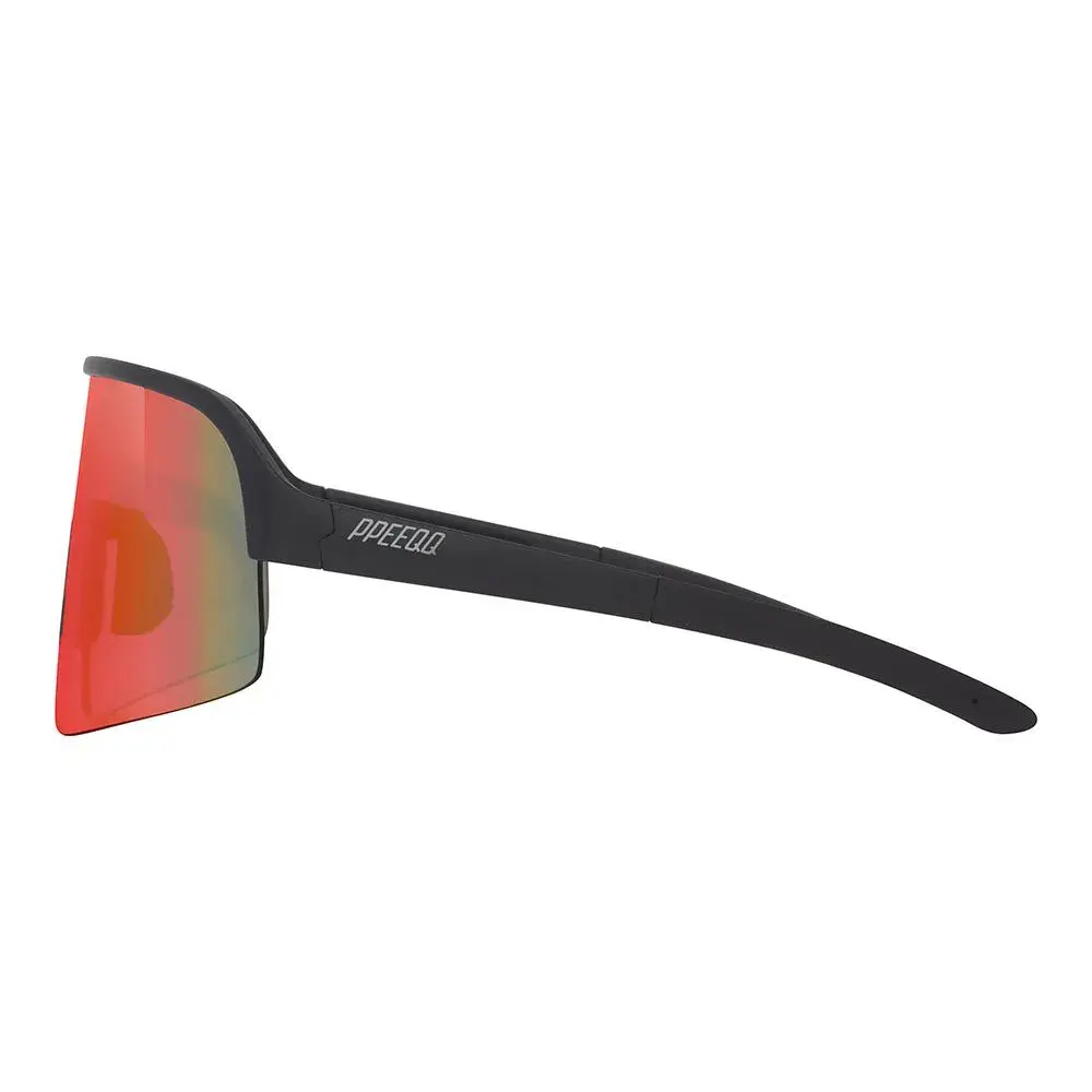 ppeeqq Model-I P R O Photochromic Fietsbril Mat Zwart met Rode Lens