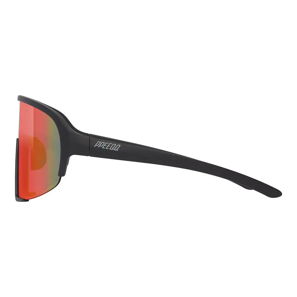 ppeeqq Model-II P R O Photochromic Fietsbril Mat Zwart met Rode Lens