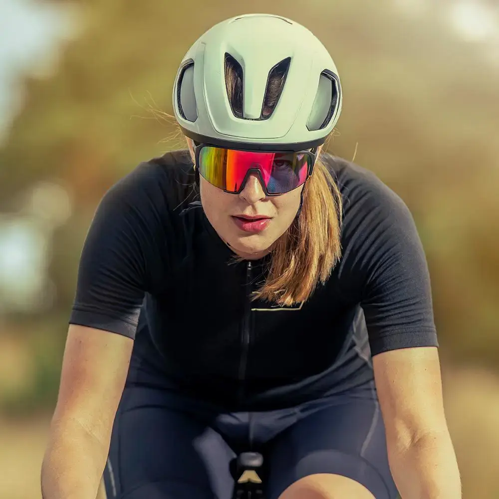 ppeeqq Model-II P R O Photochromic Fietsbril Mat Zwart met Rode Lens