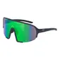 ppeeqq Model-II P R O Photochromic Fietsbril Mat Donkerblauw met Groene Lens