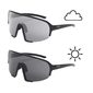 ppeeqq Model-II Photochromic Fietsbril Glanzend Zwart met Smoke Lens