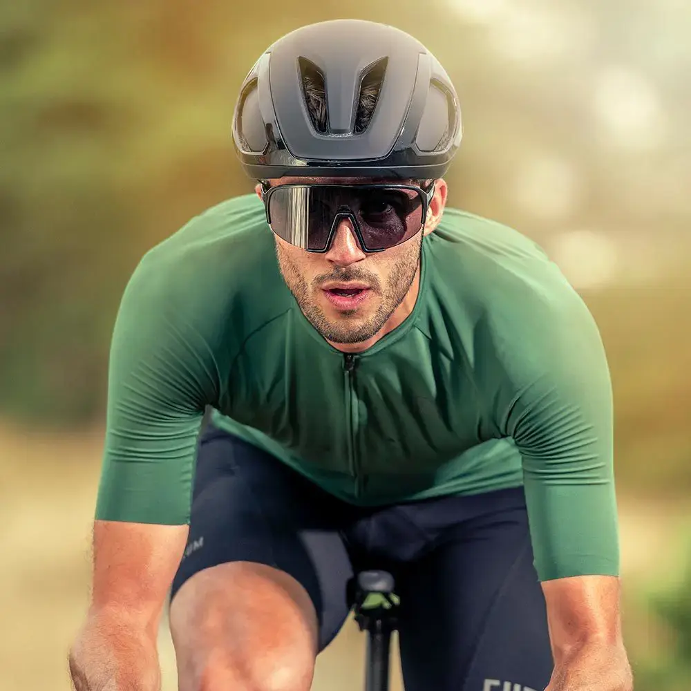 ppeeqq Model-II Fietsbril Glanzend Zwart met Smoke Lens