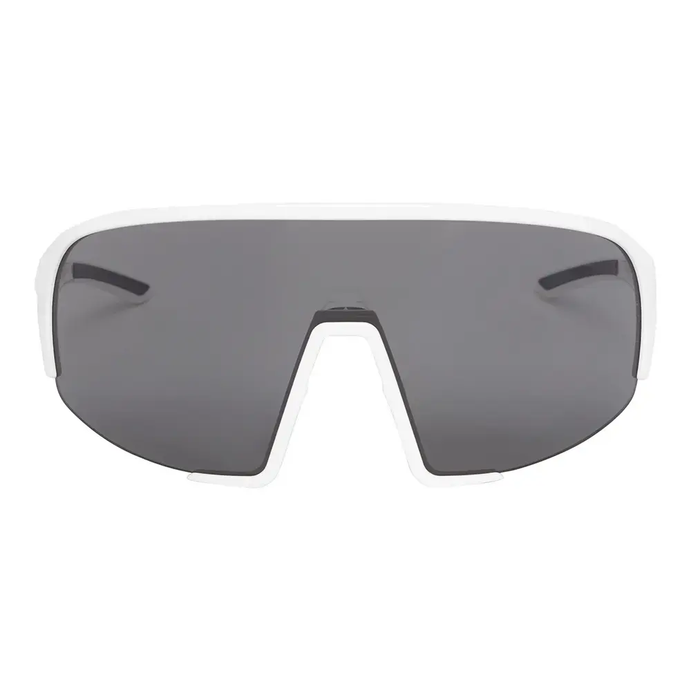 ppeeqq Model-II Fietsbril Glanzend Wit met Smoke Lens