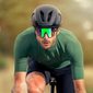 ppeeqq Model-II P R O Photochromic Fietsbril Donkergrijs met Groene Lens