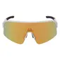 ppeeqq Model-I Fietsbril Glanzend Wit met Gouden Lens