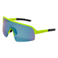 ppeeqq Model-I P R O Photochromic Fietsbril Mat Fluor Geel met Blauwe Lens