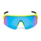 ppeeqq Model-I P R O Photochromic Fietsbril Mat Fluor Geel met Blauwe Lens