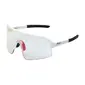 ppeeqq Model-I P R O Photochromic Fietsbril Mat Wit met Roze Lens