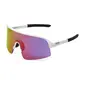 ppeeqq Model-I P R O Photochromic Fietsbril Mat Wit met Roze Lens