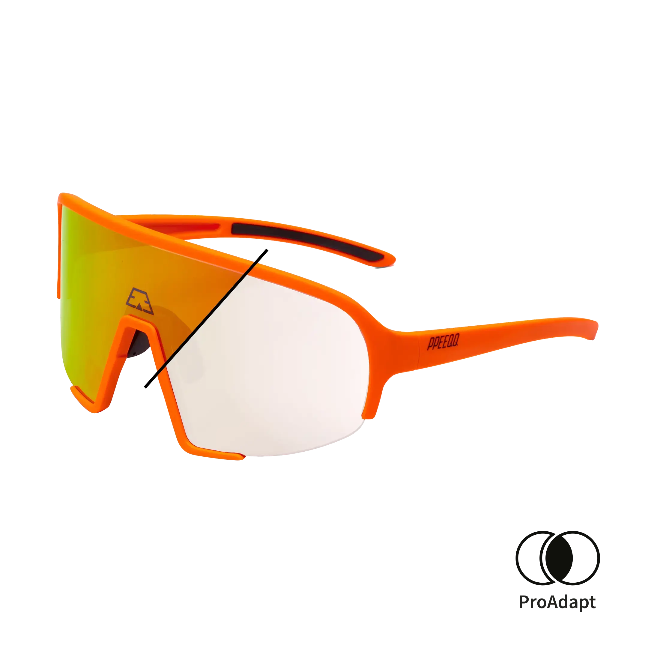 PPEEQQ Model-II P R O Photochromic Sport Zonnebril Fluo Oranje/Oranje Lens