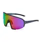 ppeeqq Model-II P R O Photochromic Fietsbril Donkergrijs met Paarse Lens