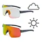 ppeeqq Model-III Small P R O Photochromic Fietsbril Grijs met Oranje Lens