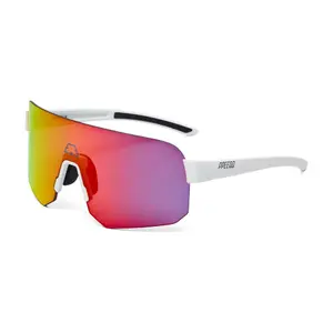 ppeeqq Model-III Small P R O Photochromic Fietsbril Mat Wit met Oranje Lens